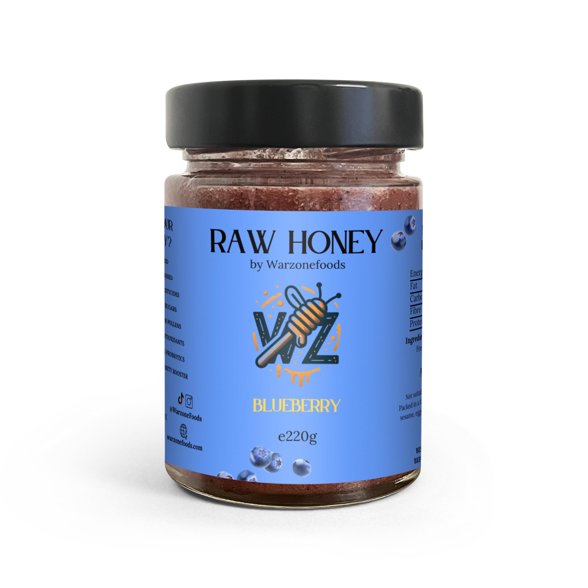Raw Honey - Blueberry Infused
