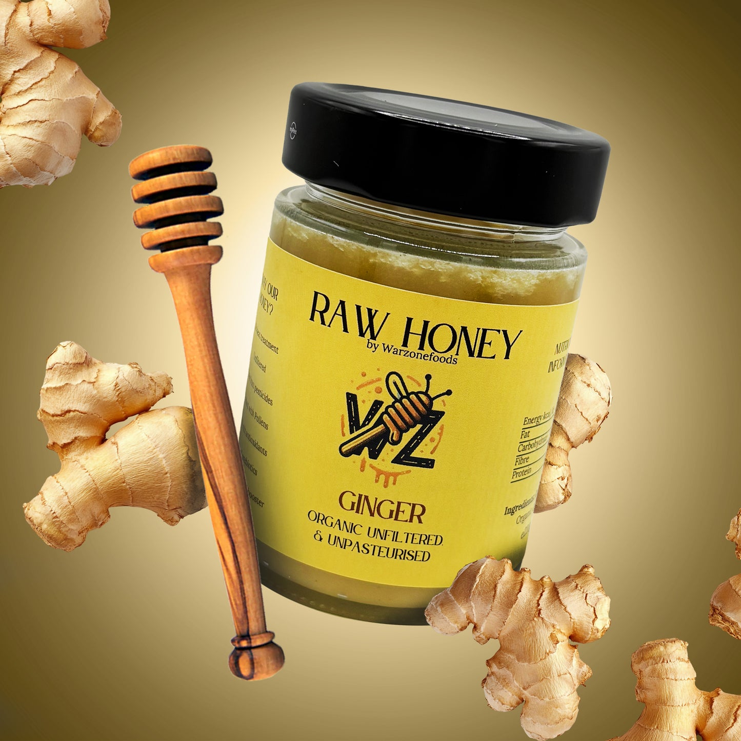 Raw Honey - Ginger Infused