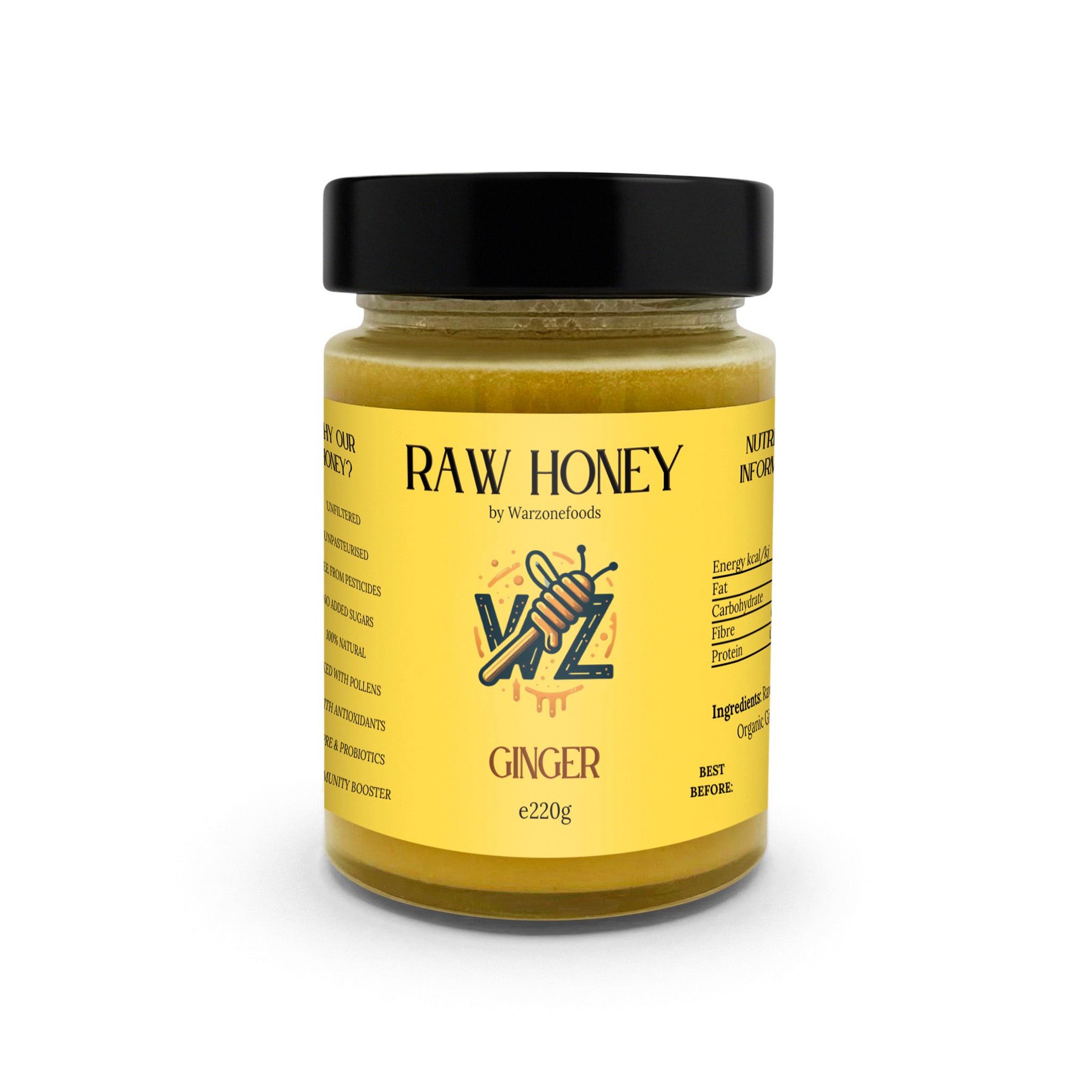 Raw Honey - Ginger Infused