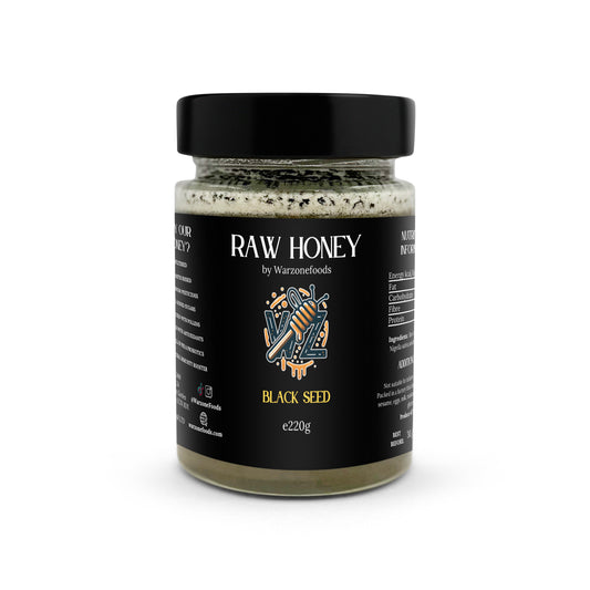 Black Seed Infused - Raw Honey (with Black Seed on top)